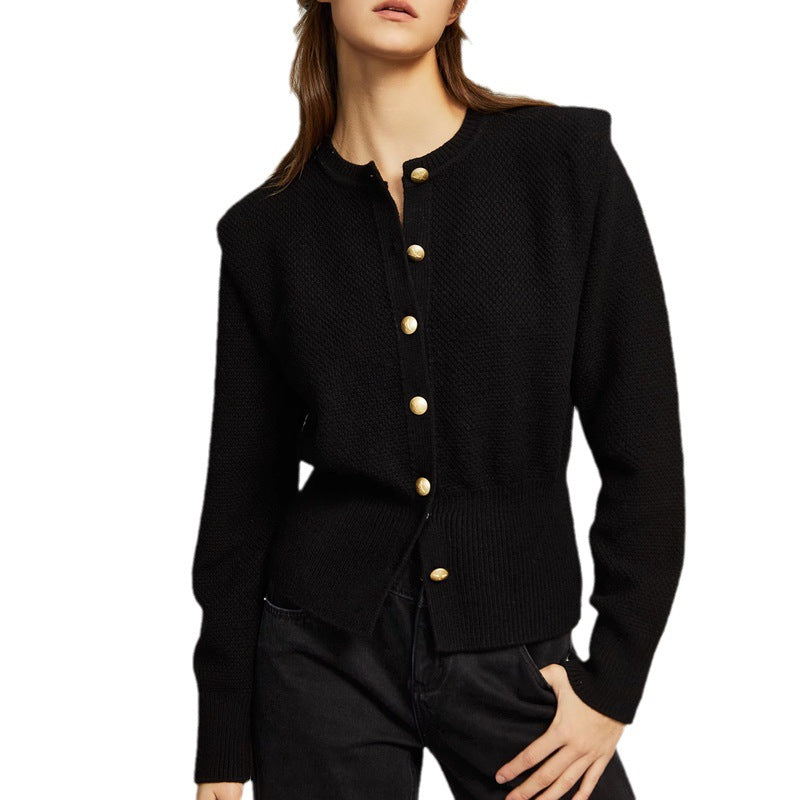 Women's Knitted Button Jacket