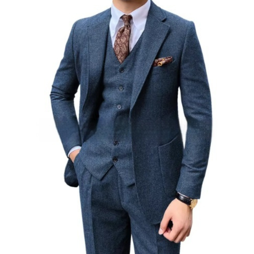 Men's Single-Breasted Casual Suit