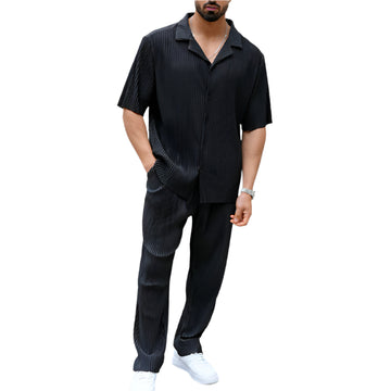 Men's Polo Shirt & Trousers Set